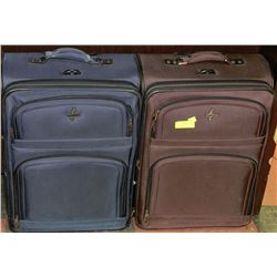 TWO SETS OF ATLANTIC SUITCASES