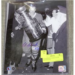 AUTOGRAPHED EDDIE SHACK PHOTOGRAPH