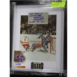 AUTOGRAPHED LEE FOGOLIN PICTURE IN FRAME