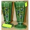 Image 1 : PAIR OF MCCOY CERAMIC HANDPAINTED VASES