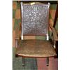 Image 1 : VINTAGE ESTATE LEATHER FOLDING CHAIR