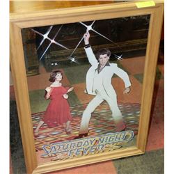 SATURDAY NIGHT FEVER MIRRORED PICTURE WITH JOHN