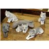 Image 1 : COLLECTION OF 5 WOLF ORNAMENTS