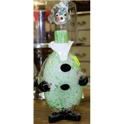 MURANO ART GLASS CLOWN DECANTER