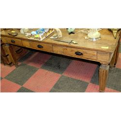 VICTORIAN STATIONMASTERS OAK DESK