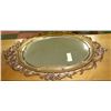 Image 1 : ESTATE GOLD TONE CARVED STYLE MIRROR