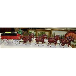 ESTATE CAST IRON VINTAGE HORSE AND CARRIAGE