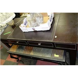 SHOWHOME DESK WITH LEATHER TOP