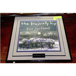THE TRAGICALLY HIP AUTOGRAPHED ALBUM COVER