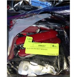 BAG OF POCKET KNIVES