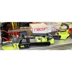 RYOBI 40V ELECTRIC CHAINSAW & BLOWER SET WITH