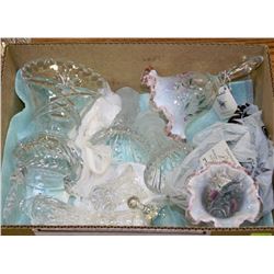BOX W/ CRYSTAL & FENTON HANDMADE