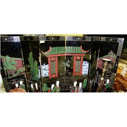 LARGE 6 PANEL CHINESE ROOM DIVIDER
