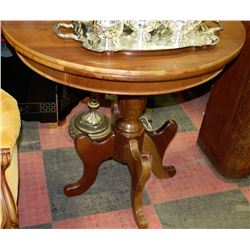 ESTATE WOOD CONVERTIBLE HALF MOON TABLE