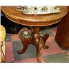 Image 1 : ESTATE WOOD CONVERTIBLE HALF MOON TABLE