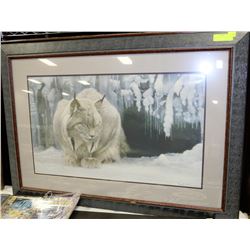 LARGE FRAMED ROBERT BATEMAN PRINT 1987