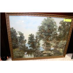 ANTIQUE ORIGINAL PAINTING FROM 1918