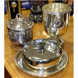 ESTATE ICE BUCKETS WITH SERVING PLATTER