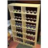 Image 1 : 6 TIER WOOD SHELF (HOLDS 48 BOTTLES OF WINE)