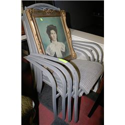SET OF 4 PATIO CHAIRS