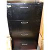 Image 1 : BLACK 4 DRAWER FILING CABINET
