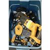 Image 1 : BIN WITH DEWALT CORDLESS DRILLS, SAWZALL ETC