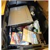 Image 1 : CONTAINER OF DVD PLAYER, MOVIES, CRIB BOARD AND