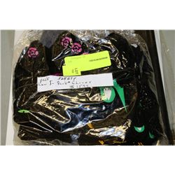 PK OF 6 GLOW IN THE DARK SAFETY GLOVES