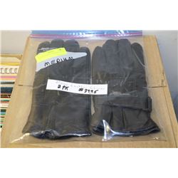 2 PACK OF MENS LEATHER GLOVES