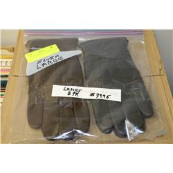 2 PACK OF LADIES LEATHER GLOVES