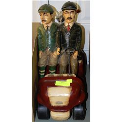 GOLF CART WITH GOLFERS