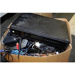 BOX OF ELECTRONICS INCLUDES TWO PS2 SLIM CONSOLES