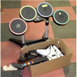 XBOX 360  ROCK BAND CONTROLLER KIT INCLUDES