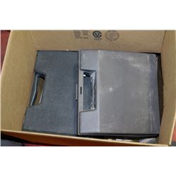 BOX WITH SOLDERING GUN, MASTERCRAFT BRAD NAILER,