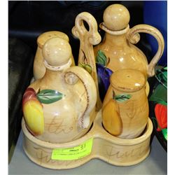 EL CAMINO 5-PIECE CRUET SET