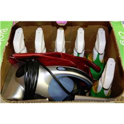 BOX OF HOUSEHOLD CLEANING SUPPLIES INCLUDING