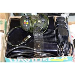 XBOX 360 WITH CONTROLLER & CORDS