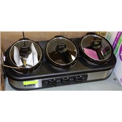 BELLA TRIPLE SLOW COOKER