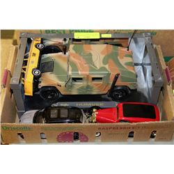 LOT F DIECASTS INCLUDING MAISTO HUMVEE 1:18 SCALE,