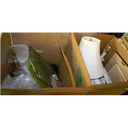 2 LARGE BOXES OF ESTATE HOUSEHOLD MISC