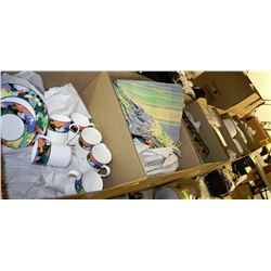 7 BOXES OF ASST HOUSEHOLD KITCHENWARE