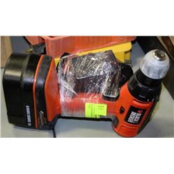 BLACK & DECKER 18V CORDLESS DRILL