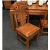 Image 2 : ROSEWOOD WOOD DINING TABLE SET WITH 4 CHAIRS