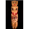 Image 1 : DOUG AND PERRY LAFORTUNE, 2 FIQURE TOTEM POLE 6' HIGH X 17" WIDE