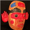 Image 2 : GEORGE PRICE 'RIVER PEOPLE' MASK, SEABIRD ISLAND, B.C. 22'' H X 28'' X 7'' L