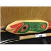 Image 2 : LAWRENCE ANDREW, FROG PATTERN WEST COAST NATIVE PADDLE, 48'' L