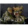 Image 2 : CHINESE HAND CARVED JADE, FU LION SCULPTURE, 36'' L X 19'' H