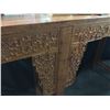Image 2 : CHINESE HAND CARVED ROSEWOOD ENTRANCE TABE, 68'' L X 42'' H