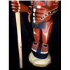 Image 8 : TOM PATTERSON "THE WHALER CHIEF" NUU-CHA-NULTH HERITAGE TOTEM POLE. 8' H WITH 10' HARPOON,. THE