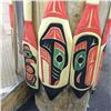 Image 2 : LAURENCE ANDREW, 53'' HAND PAINTED PADDLE, "BEAR"